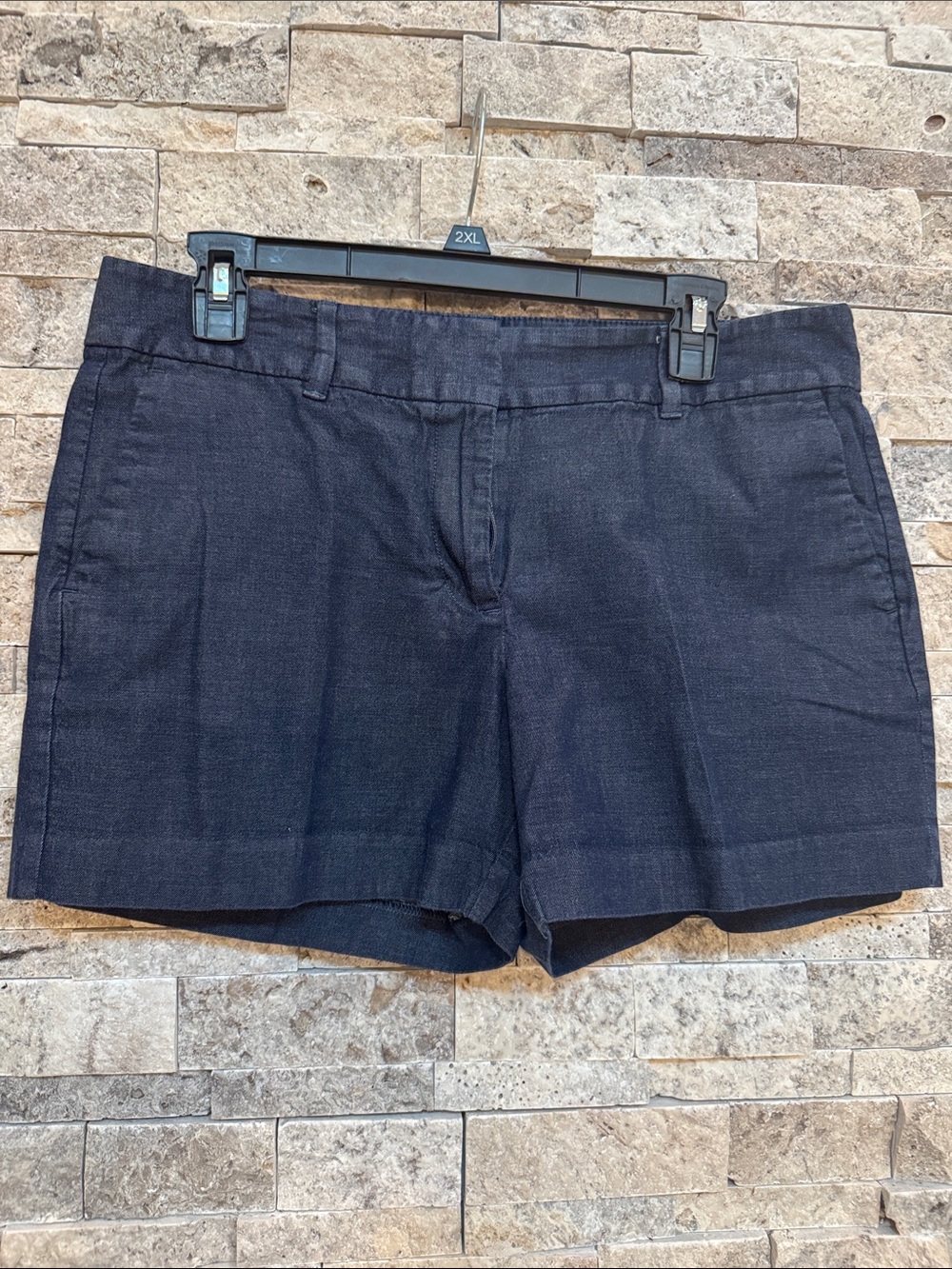 Ann Taylor Factory Dark Navy Jean-Style Shorts